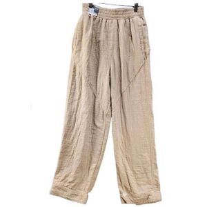 COTTON ON BODY - L Sz XS Woven (100% Cotton) Loose Fit Dance Pants/“Sesame”. NWT